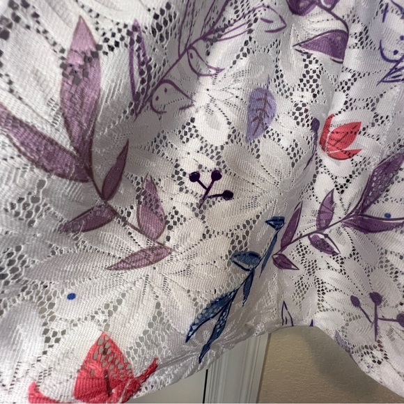 NWT Disney Frozen 2 Cover-Up Floral Leaf Design for Girls, sz 7/8 - Picture 9 of 11